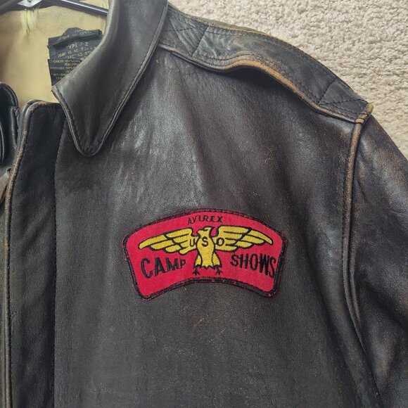 US Army Air Forces Real Leather Bomber Jacket - Picture 2 of 16